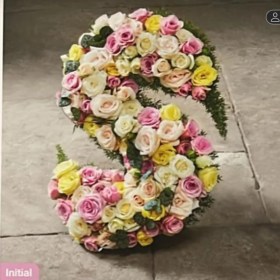 Initial – Custom Floral Arrangement for a Personal Touch